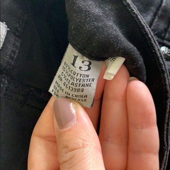 Black distressed skinny jeans - Picture 6 of 8